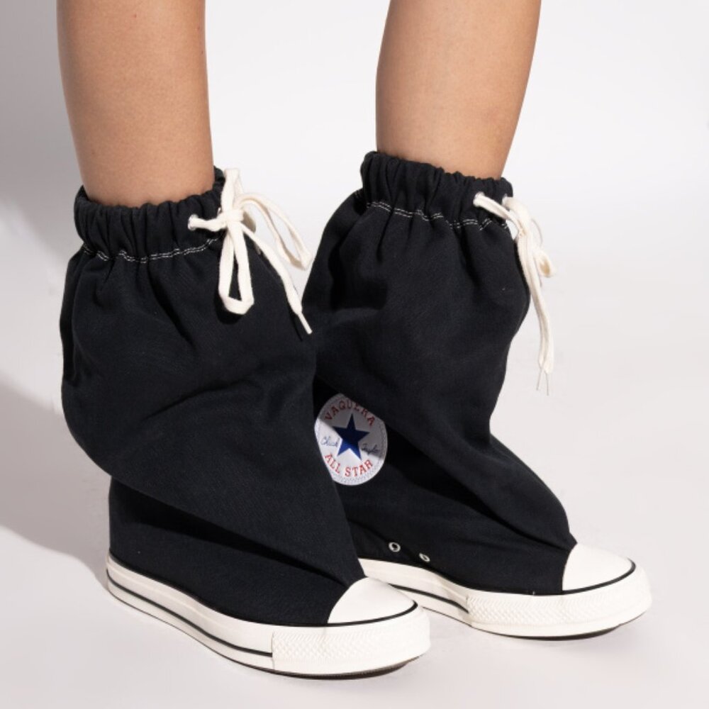 Converse x Vaquera Chuck Taylor All Star XHi Slouch Wedge - Black / US W 5.5